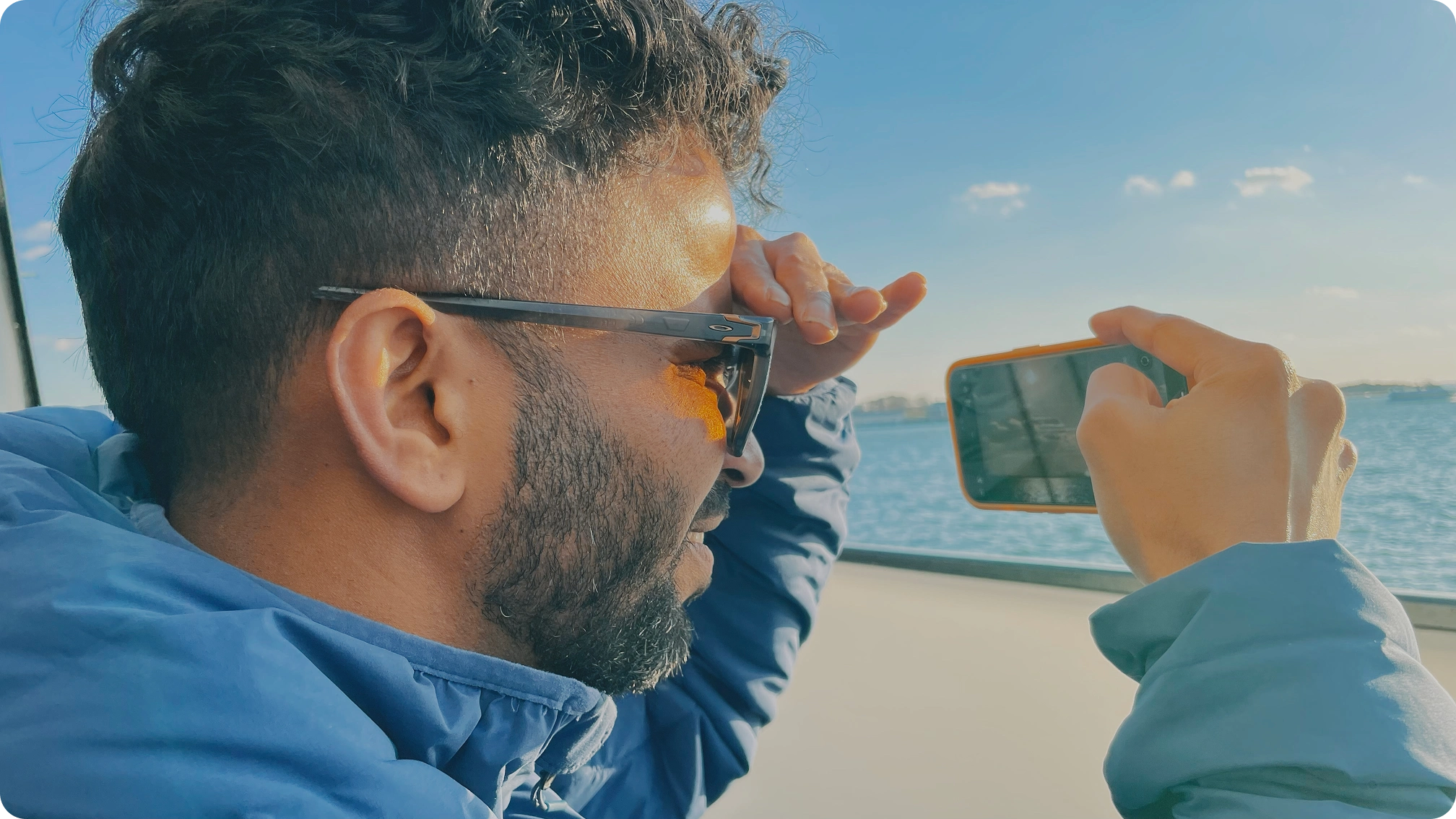 Watching the bay through imperfect sunglasses